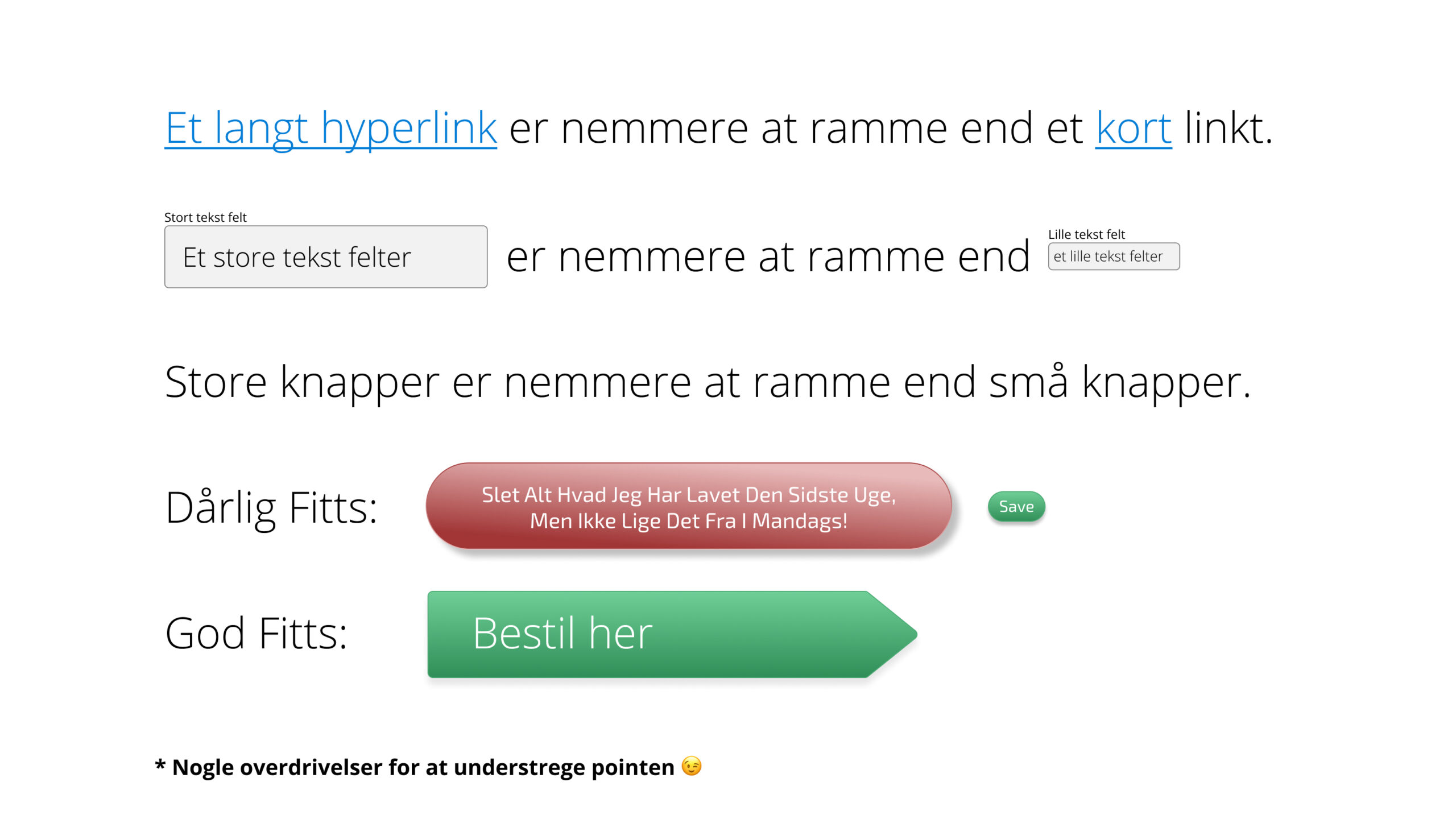 Kort om Fitts’s law i webdesign