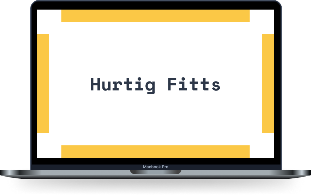 Hurtig Fitts - siderne på skærmen